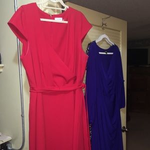 Red Calvin Klein dress 20W